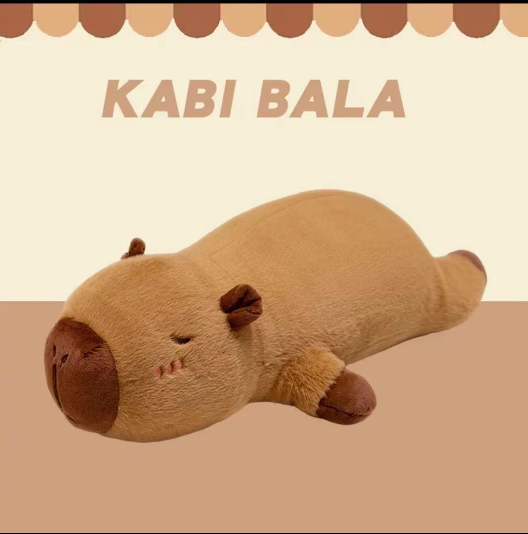 Capybara Schlafkissen: Plüschtier für Mädchen, Bequemes langes Kissen, Zum Umarmen für die Schlafenszeit 50cm 0.3KG von Joom DACH