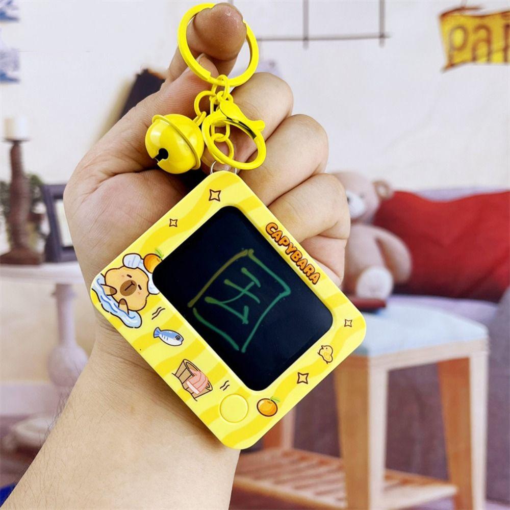 Capybara Kleiner Schreibblock Hübscher Rucksack-Schlüsselanhänger Kreative Mini-Zeichentafel Kinderspielzeug Style E von Joom DACH