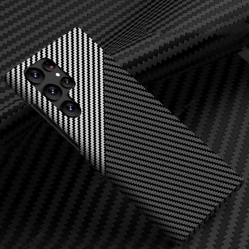 Carbon Fiber Telefon Fall Für Samsung Galaxy S24 S22 S23 Ultra 5G S21 S24 Plus S23 + Drahtlose Ladegerät Fall für Samsung S22 Ultra Dünne Funda S22 Ultra von Joom DACH