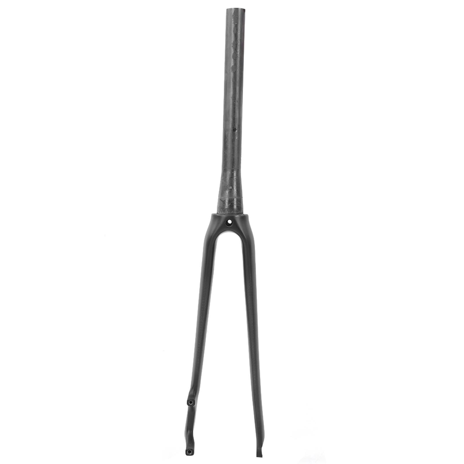Carbon Fiber Vorderrad Gabel 3K Matte Rennrad Disc Bremse Top Rohr Kegel Rohr Quick Release von Joom DACH