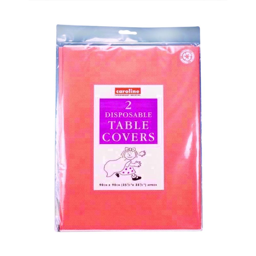 Caroline Paper Square Party Tischdecke (Packung mit 2) 90cm x rot von Joom DACH