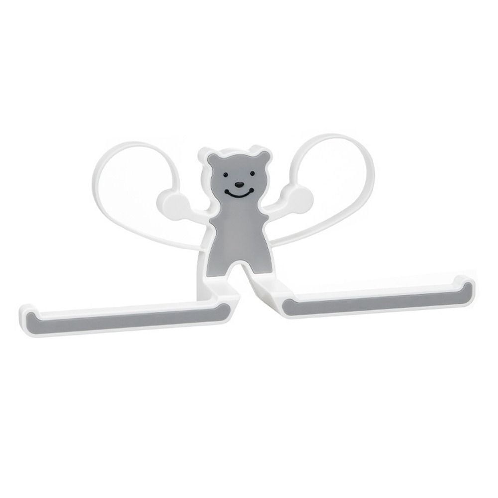 Cartoon Bär Punch-freies Lagerung Rack Haar Clips Halter Wand-montiert Mädchen Haarnadel Lagerung Rack Stirnband Barrettes Organizer grau von Joom DACH