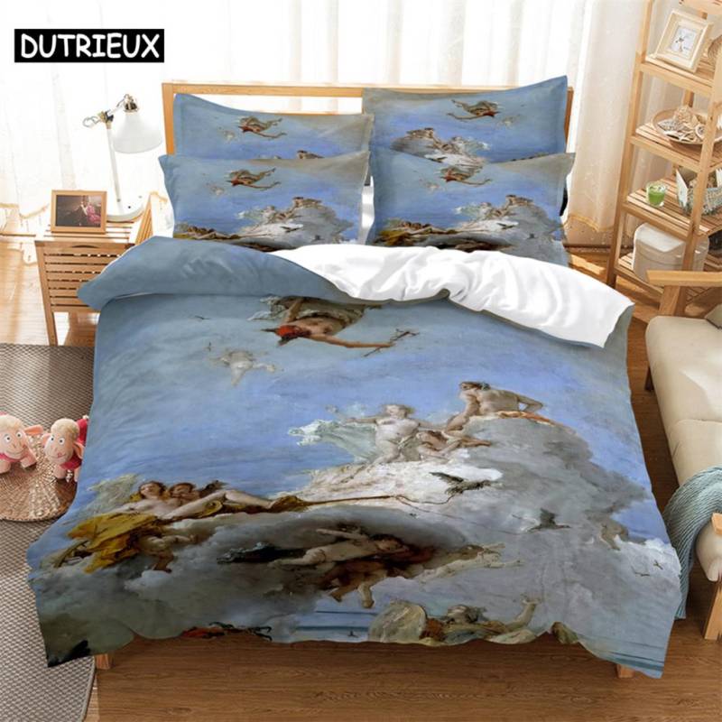 Cartoon Bettwäscheset Bettbezugset 3D Bettwäsche Digitaldruck Bettwäsche Queen Size Bettwäscheset Modisches Design EU single(135x200cm)&set von Joom DACH