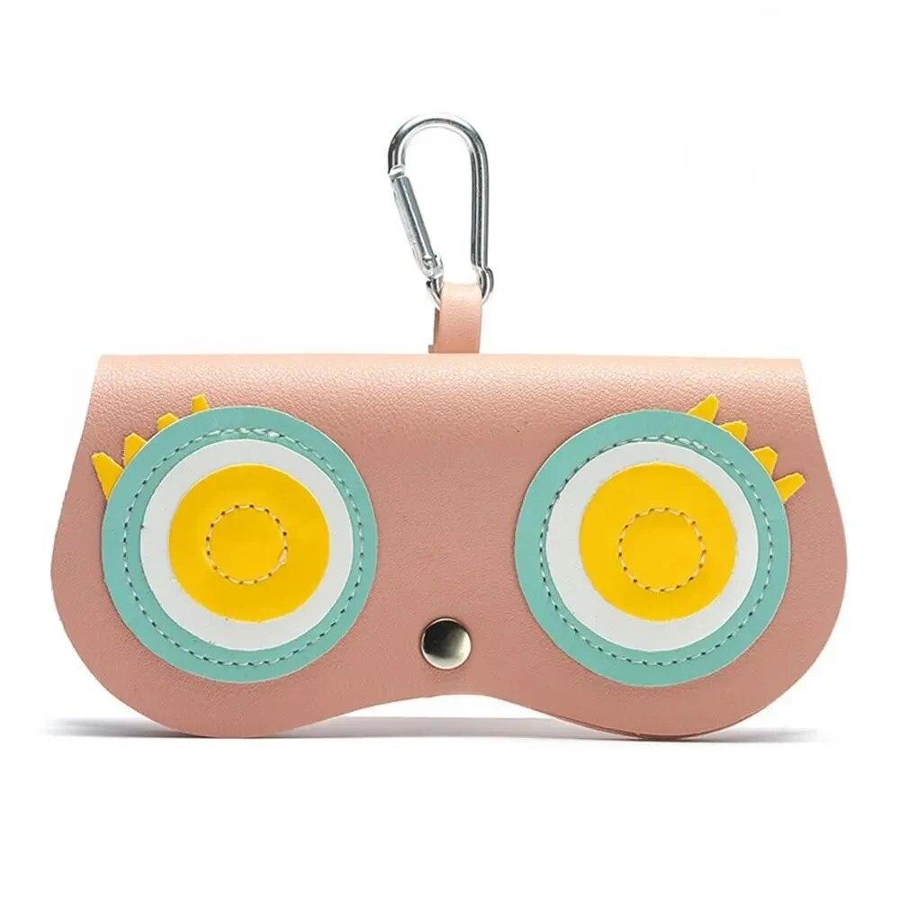 Cartoon Damen Tragbare Sonnenbrillenbox PU-Leder Brillenetui Sonnenbrillen Niedliche Schutztaschen von Joom DACH