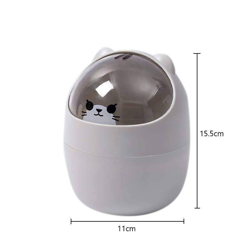 Cartoon Desktop Mülleimer Kunststoff Mülleimer Haushalt Altpapier Eimer Kreative Müll Kann Multifunktions Lagerung Organizer graue von Joom DACH