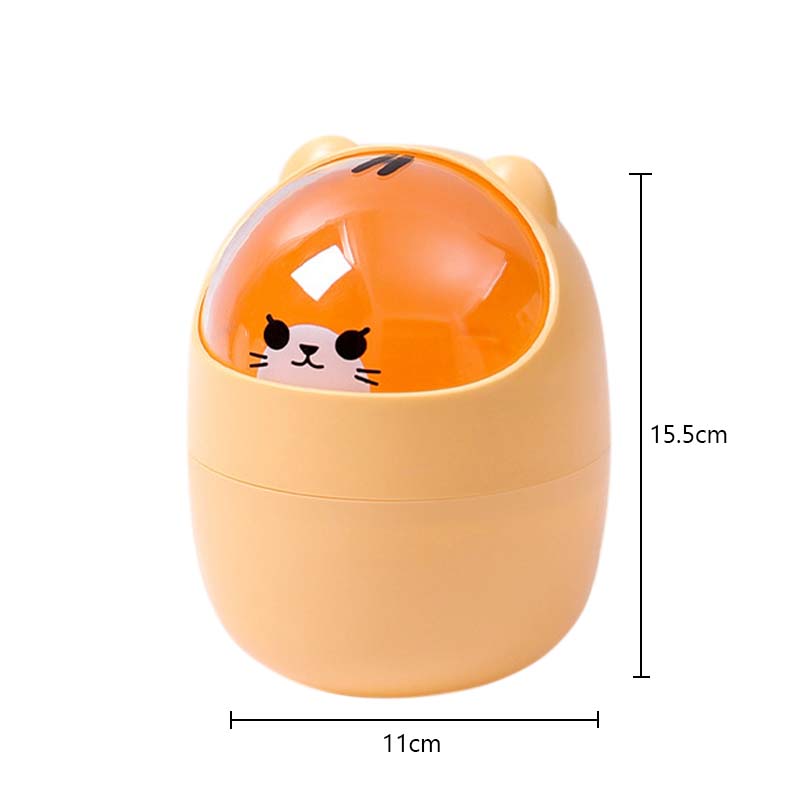 Cartoon Desktop Mülleimer Kunststoff Mülleimer Haushalt Altpapier Eimer Kreative Müll Kann Multifunktions Lagerung Organizer gelb von Joom DACH