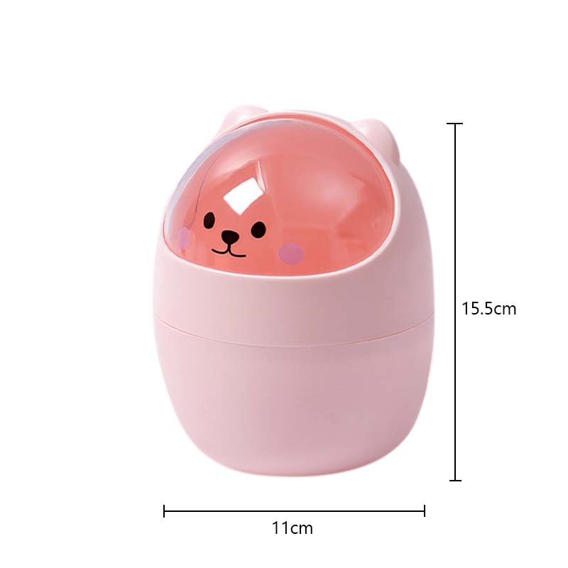 Cartoon Desktop Mülleimer Kunststoff Mülleimer Haushalt Altpapier Eimer Kreative Müll Kann Multifunktions Lagerung Organizer rosa von Joom DACH