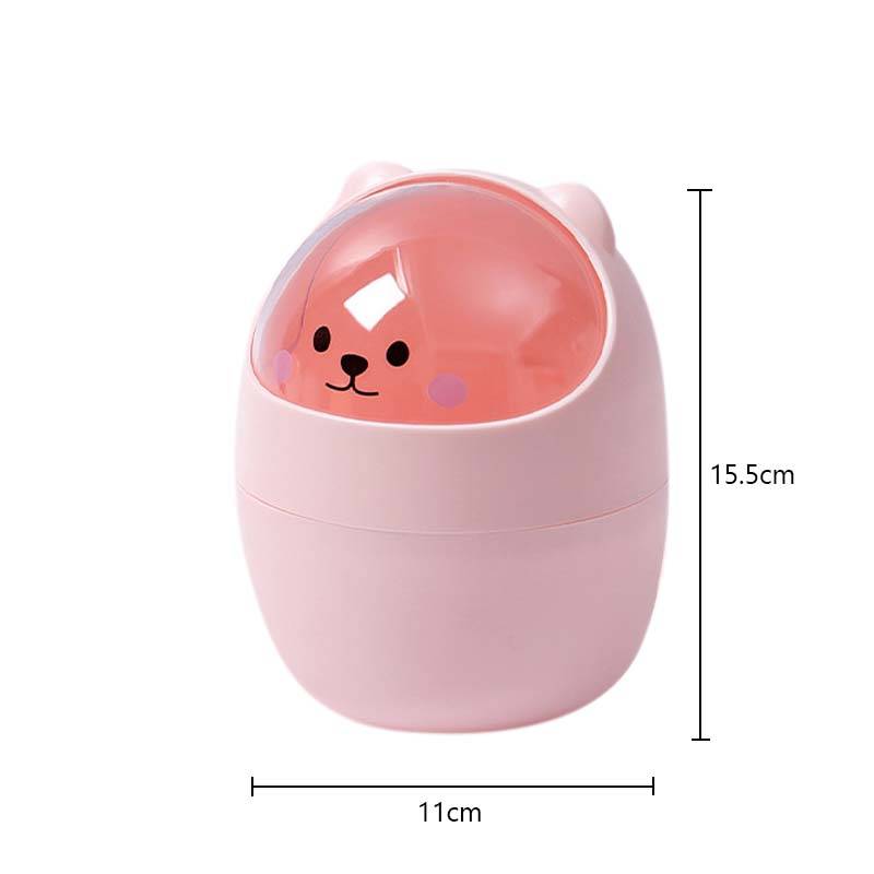 Cartoon Desktop Mülleimer Kunststoff Mülleimer Haushalt Altpapier Eimer Kreative Müll Kann Multifunktions Lagerung Organizer rosa von Joom DACH