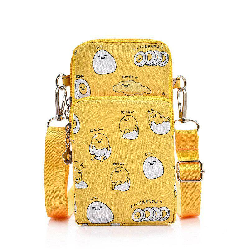 Cartoon Gudetama Mini Umhängetaschen für Frauen Handytasche Kleine weibliche Schulter Handtaschen Geldbörsen gelb von Joom DACH