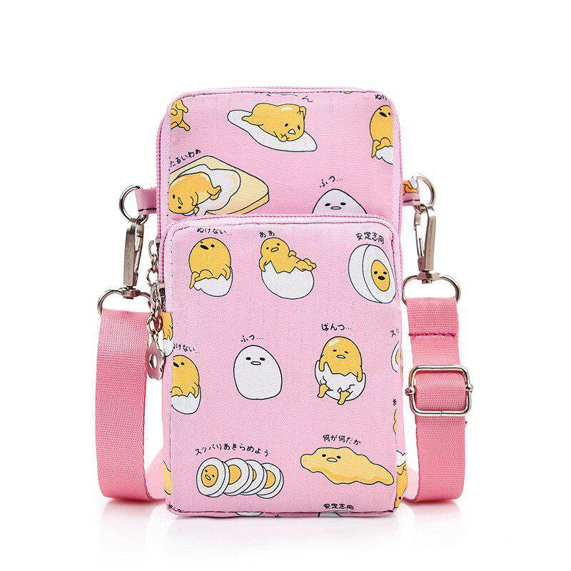 Cartoon Gudetama Mini Umhängetaschen für Frauen Handytasche Kleine weibliche Schulter Handtaschen Geldbörsen rosa von Joom DACH