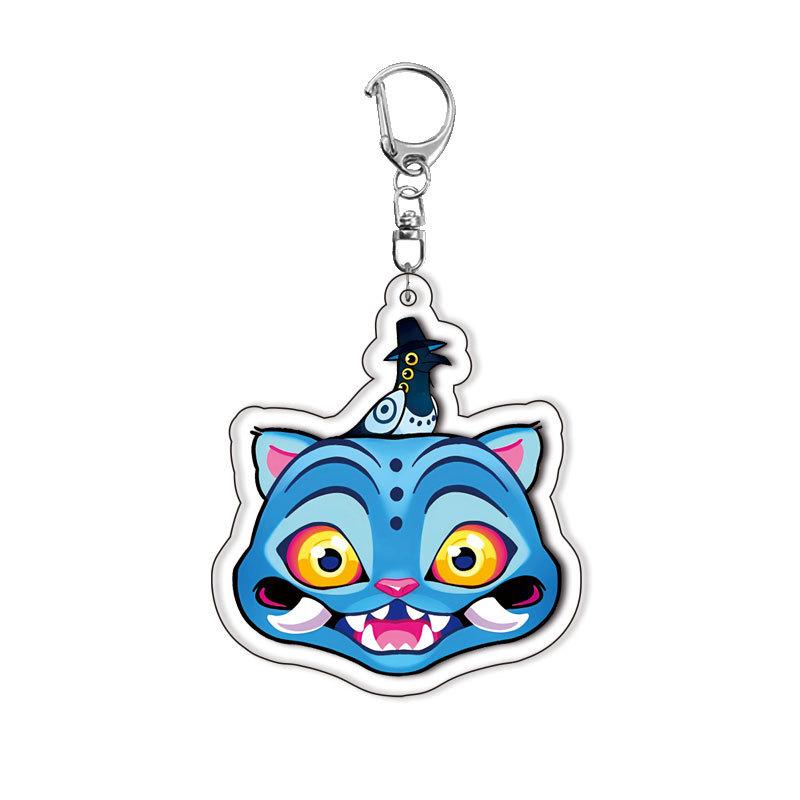 Cartoon Huntrix Saja Jungen Derpy Tiger Acryl Schlüsselanhänger Ring Doppelseitiger Schlüsselanhänger Schmuck K-Pop Dämonenjäger Fan Liebe Geschenke von Joom DACH