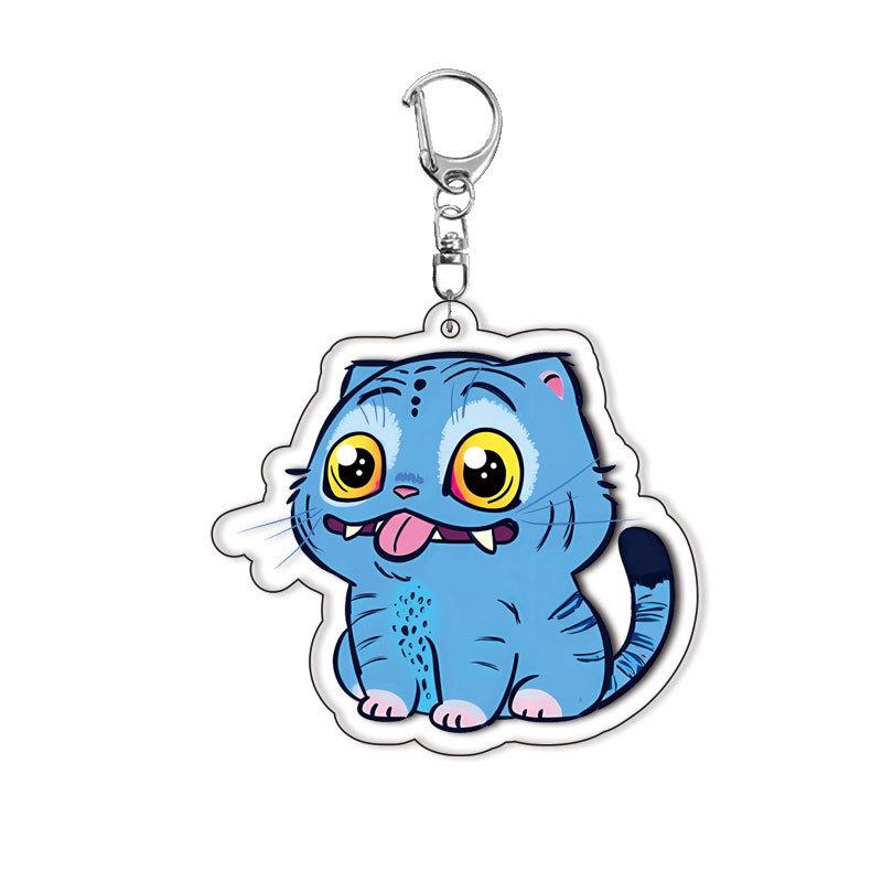 Cartoon Huntrix Saja Jungen Derpy Tiger Acryl Schlüsselanhänger Ring Doppelseitiger Schlüsselanhänger Schmuck K-Pop Dämonenjäger Fan Liebe Geschenke von Joom DACH