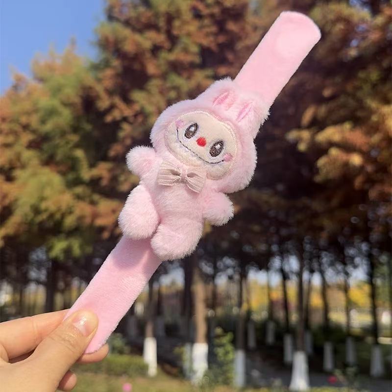 Cartoon Labubu Klatsch-Schnapp-Wickel-Armband Niedliche Lustige Spielzeuge Kinder Handring Dekoration rosa von Joom DACH