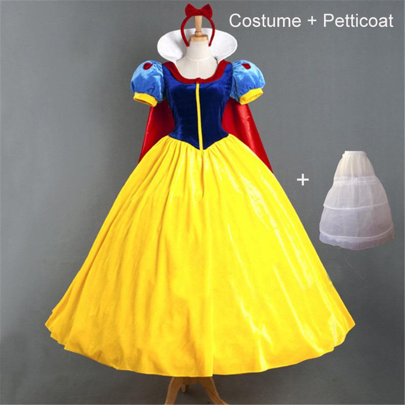 Cartoon Prinzessin Weiß Halloween Party Kostüm Erwachsene Cosplay Plus Größe Kleid Mädchen Prinzessin Kleid Frauen Erwachsene Kleidung 4XL von Joom DACH