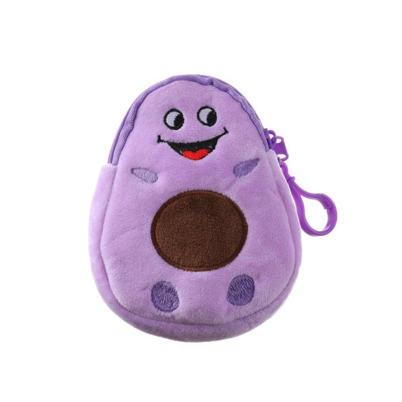 Cartoon Weiche Plüsch Geldbörse Frauen Nette Avocado Zipper Kinder Mädchen Münze Brieftasche USB Kabel Headset Mini Tasche Schlüssel Brieftasche von Joom DACH