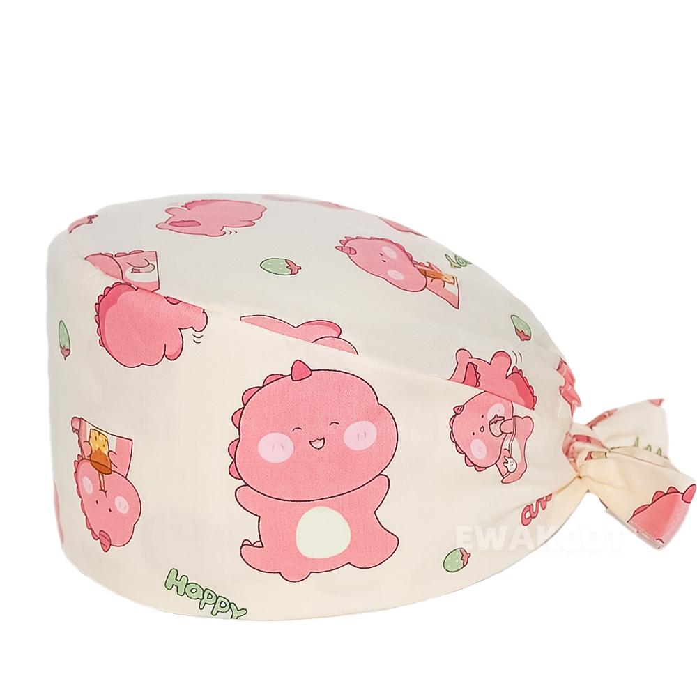 Cartoon chirurgische Kappe 100 % Baumwolle Arbeit chirurgische Kappen Krankenschwester Arzt Zubehör medizinische Krankenhaus Dental Peeling Hut Frauen Männer One Size von Joom DACH