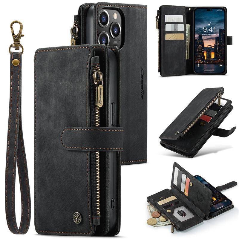 CaseMe Flip Leder Handyhülle für iPhone 11 12 13 14 15 Pro Max XS XR X SE 2022 8 7 Samsung S23 Plus S22 S21 FE S20 Note 20 Reißverschluss Portemonnaie Kartenhülle iPhone 7/8 schwarz CaseMe Flip Leder Handyhülle für iPhone 11 12 13 14 15 Pro Max XS XR X SE 2022 8 7 Samsung S23 Plus S22 S21 FE S20 Note 20 Reißverschluss Portemonnaie Kartenhülle iPhone 7/8 schwarz von Joom DACH