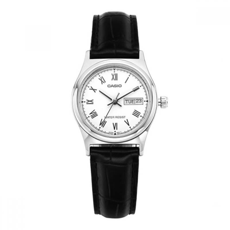 Casio Ltp V006l 7budf Ltp V006l 7b Analog Sat Student Damen Lederuhr LTP-V006L-7BUDF von Joom DACH