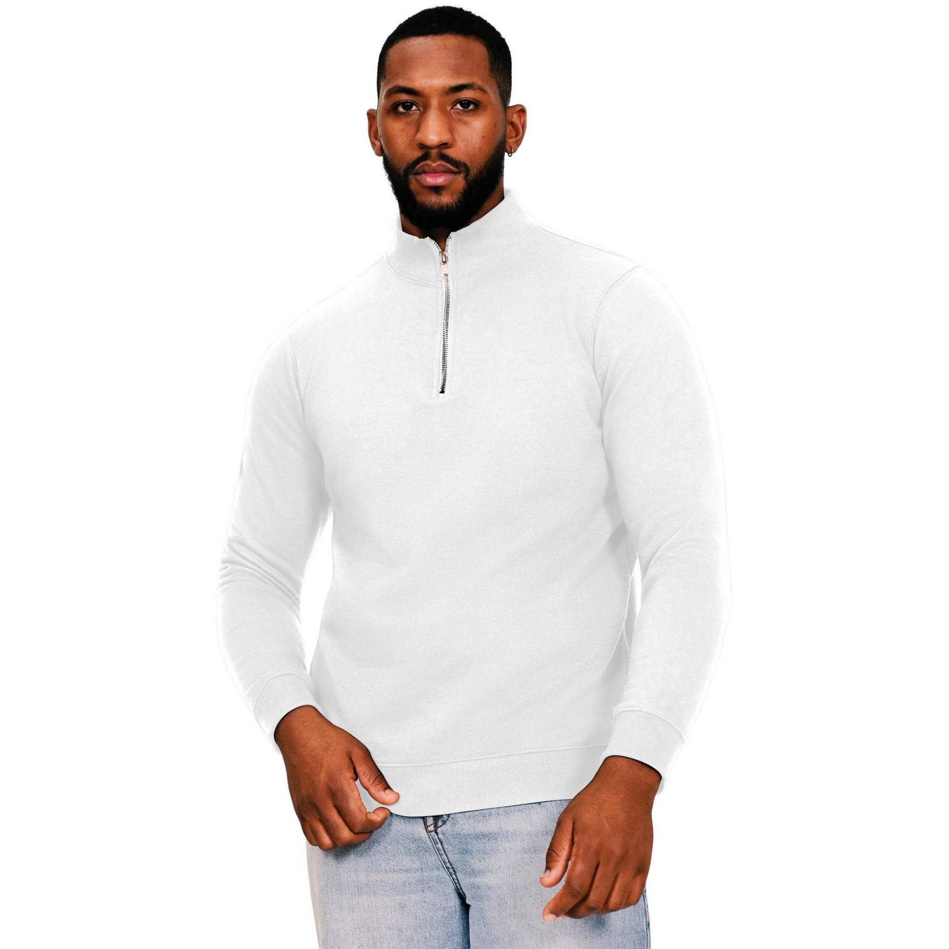 Casual Classics Herren-Sweatshirt aus ringgesponnener Baumwolle XS weiß Casual Classics Herren-Sweatshirt aus ringgesponnener Baumwolle XS weiß von Joom DACH