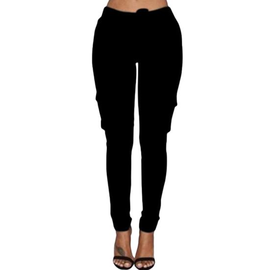 Casual Frauen Einfarbig Dünne Cargo Hosen Taschen Kordelzug Jogger Hosen Mode Dame Kleidung XL schwarz Casual Frauen Einfarbig Dünne Cargo Hosen Taschen Kordelzug Jogger Hosen Mode Dame Kleidung XL schwarz von Joom DACH