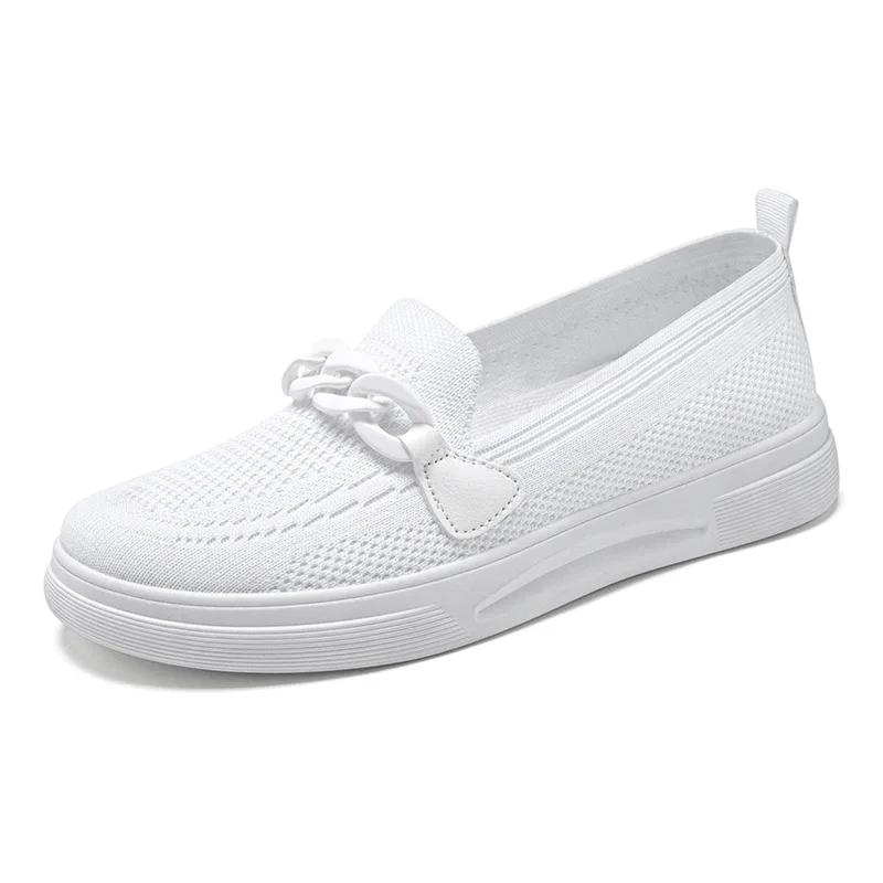 Casual Sneakers Frauen bequeme Frühling Herbst Frauen Schuhe weibliche Slipper Slip auf Frau Flats Schuhe 36 von Joom DACH
