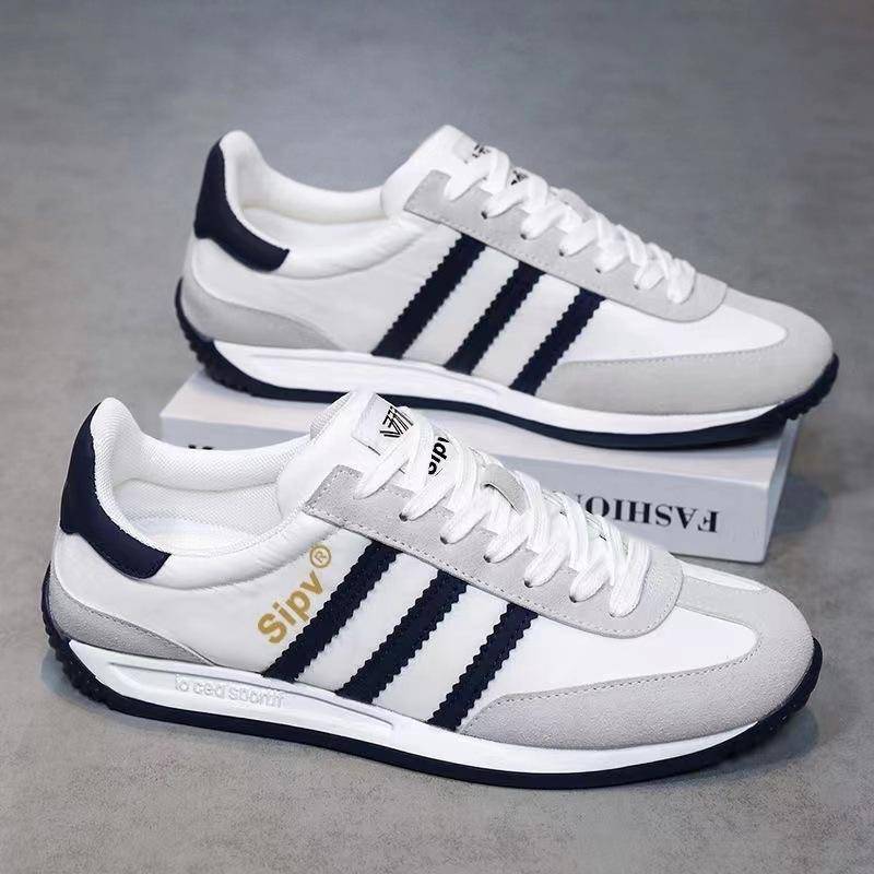 Casual sport herren schuhe 2025 frühjahr neue bequeme casual sport schuhe arbeit vielseitig trend atmungsaktive leichte schuhe 44 schwarz von Joom DACH