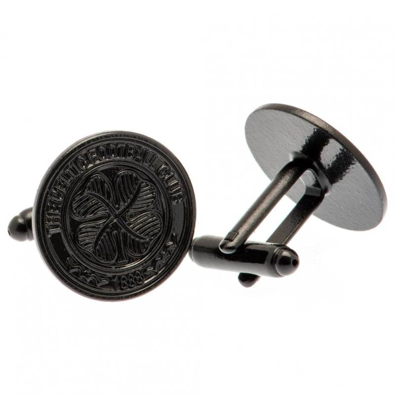 Celtic FC ionenplattierte Manschettenknöpfe One Size schwarz von Joom DACH
