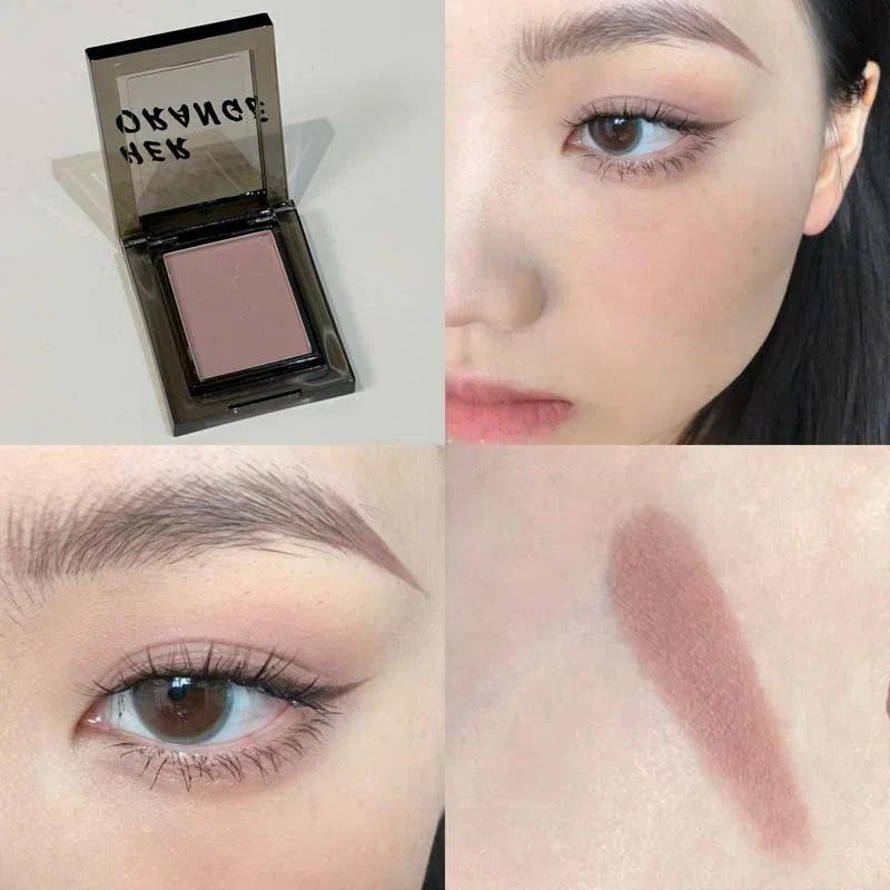 Chamäleongrüner Lidschatten, metallisch, rauchig, monochrome Lidschatten-Palette, matt, Perlen-Glitzer, Erdgrau, mehrfarbiges Augen-Make-up von Joom DACH