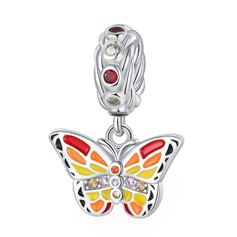 Charm-Perle „Heißluftballon mit Liebe“ aus 925er Sterlingsilber, passend für original Pandora-Armbänder, Charm-Perlen, Halsketten, DIY-Schmuck für Damen von Joom DACH