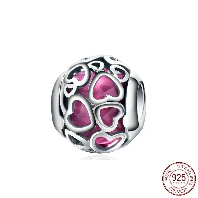 Charm-Perle „Heißluftballon mit Liebe“ aus 925er Sterlingsilber, passend für original Pandora-Armbänder, Charm-Perlen, Halsketten, DIY-Schmuck für Damen von Joom DACH