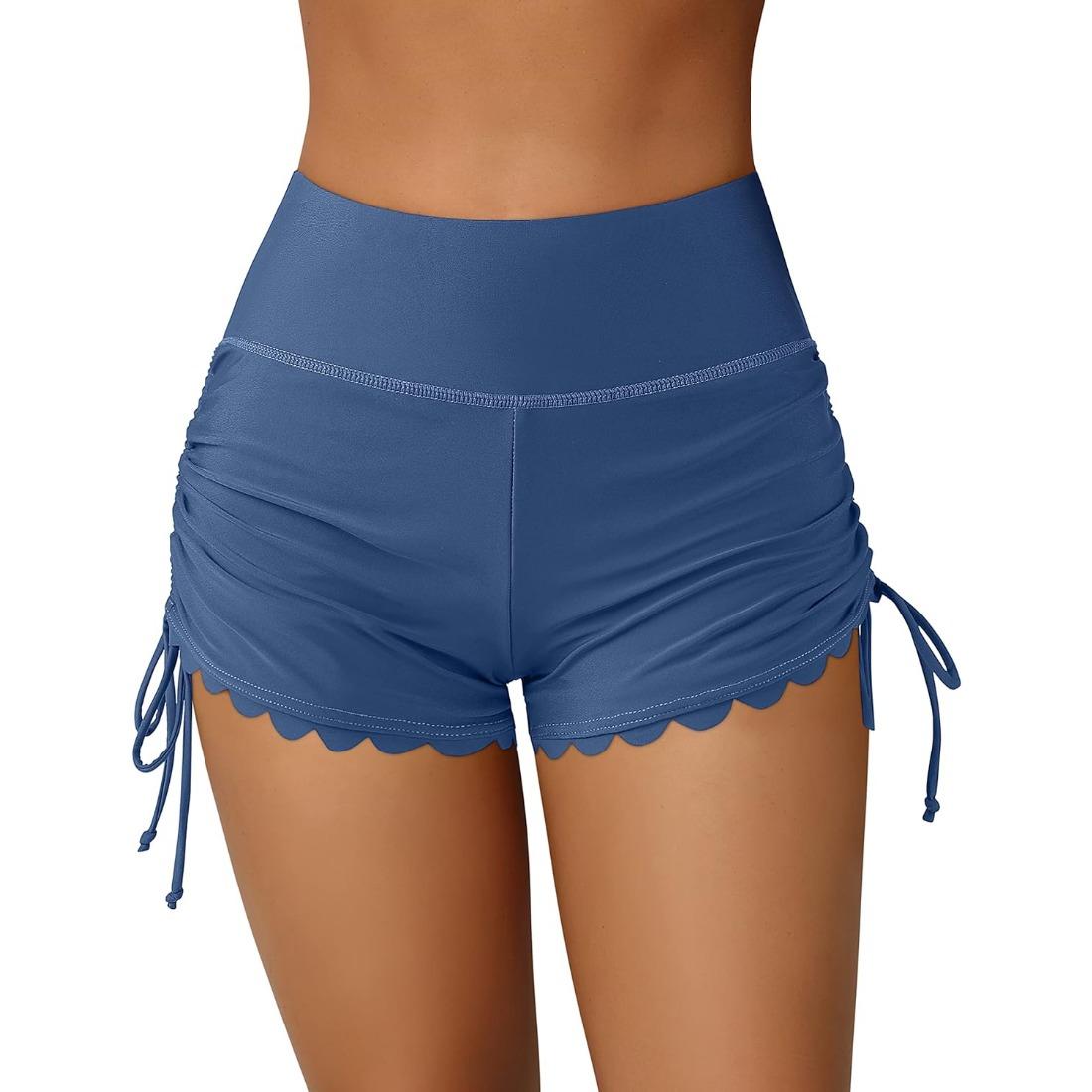 Charmleaks Damen-Badeshorts mit hoher Taille, Badeshorts, Boardshorts mit Badehose XL blau Charmleaks Damen-Badeshorts mit hoher Taille, Badeshorts, Boardshorts mit Badehose XL blau von Joom DACH