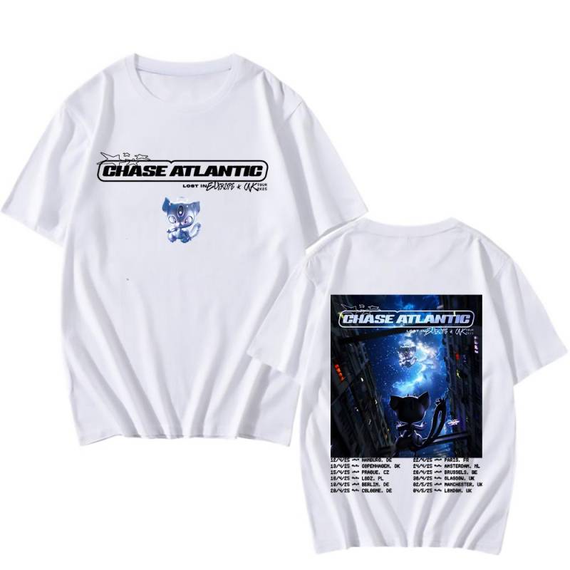 Chase Atlantic Lost In Europe und UK Tour T-Shirts Neue Baumwoll-T-Shirts Hochwertige Kurzarmshirts Damen Herren Übergroße T-Shirts S weiß Chase Atlantic Lost In Europe und UK Tour T-Shirts Neue Baumwoll-T-Shirts Hochwertige Kurzarmshirts Damen Herren Übergroße T-Shirts S weiß von Joom DACH