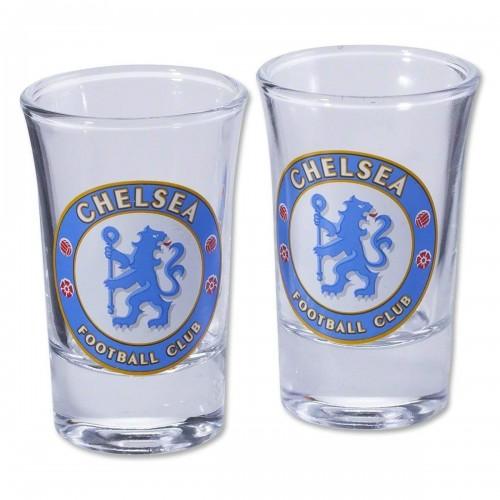 Chelsea FC 2er-Pack Home Word Mark Schnapsgläser One Size von Joom DACH