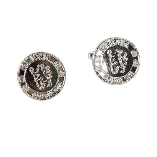 Chelsea FC Crest Edelstahl Manschettenknöpfe One size silber von Joom DACH
