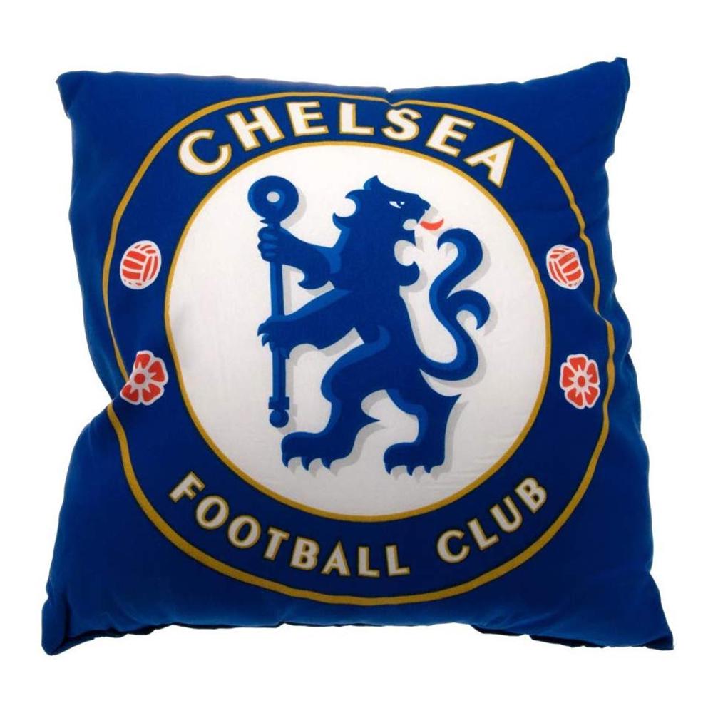 Chelsea FC Offizielles Fußballwappen-Kissen One Size blau/weiß von Joom DACH