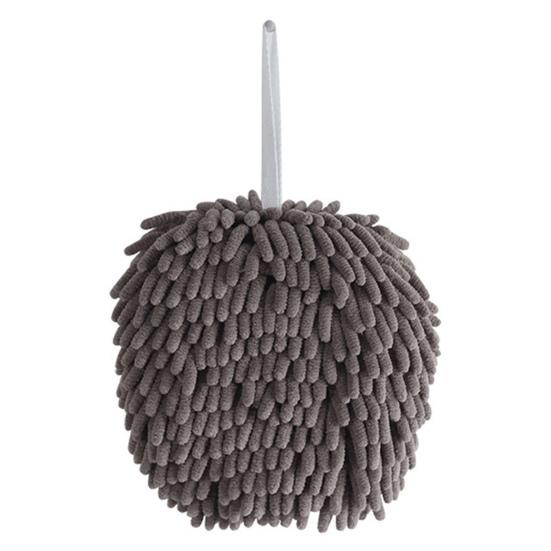Chenille Handtuch mit Aufhängeschlaufe Hochwasserabsorbierend Weich Superfeine Faser 1pc grau von Joom DACH