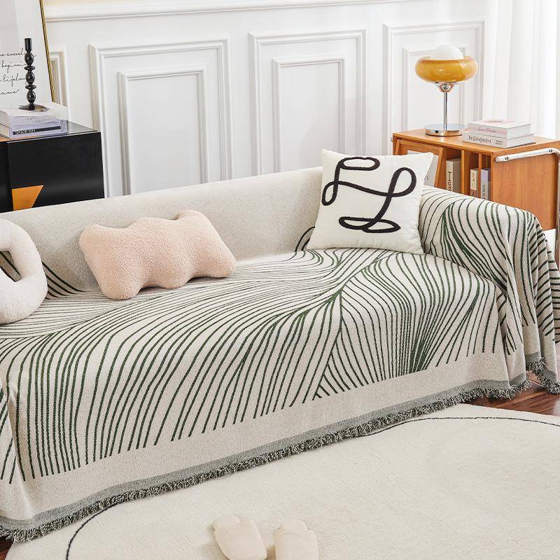 Chenille Sofa Handtuch Rutschfestes Sofakissen Tuch Vollbezug Abdecktuch 180*130cm von Joom DACH