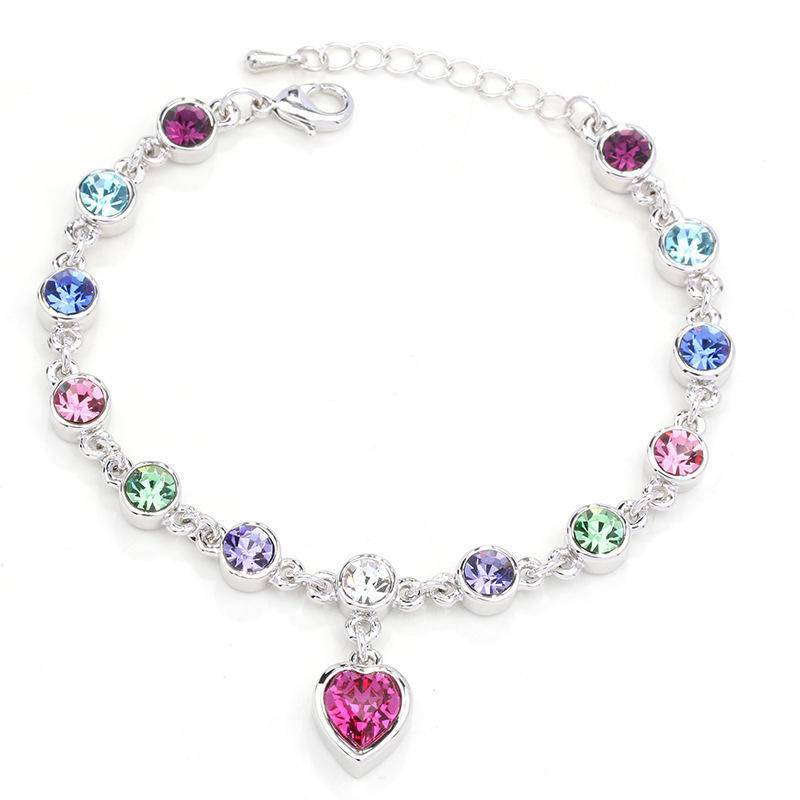Cherish Love Kristall-Armband, Mädchen-Accessoires, Modeschmuck, Damen-schönes Glücksarmband bunt Cherish Love Kristall-Armband, Mädchen-Accessoires, Modeschmuck, Damen-schönes Glücksarmband bunt von Joom DACH