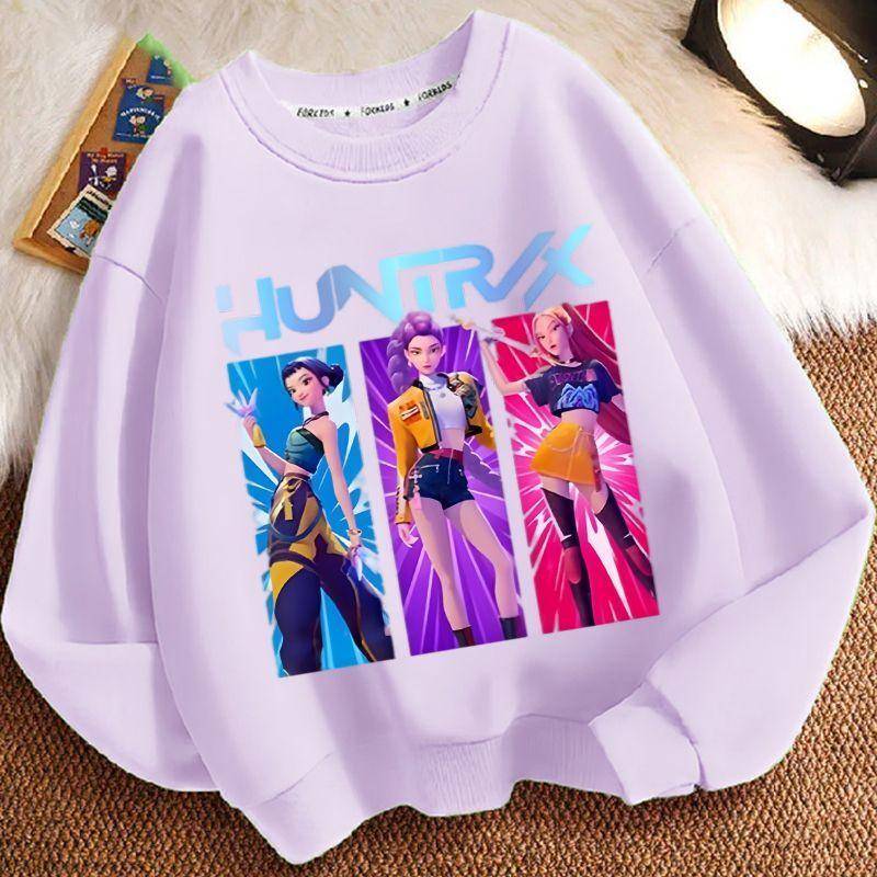 Kinder Hexenjagd Team Rundhals-Hoodie, Frühling und Herbst Jungen und Mädchen Langarm Freizeitjacke 140 von Joom DACH