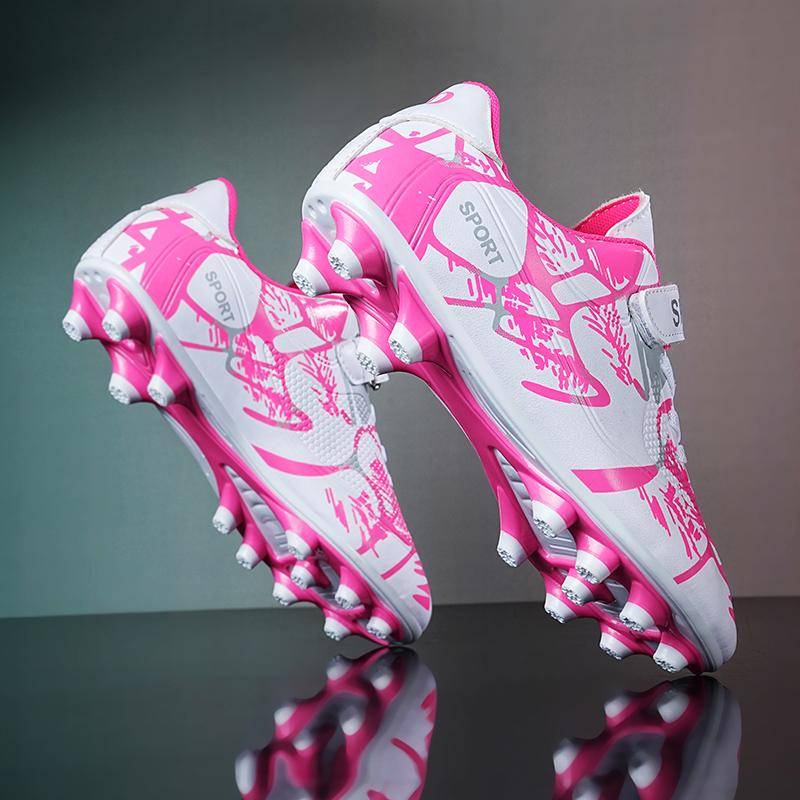 Chindren Fußballschuhe Kinder Fußballschuhe Junge Mädchen Professionelle Fußballschuhe Rutschfeste Chaussure Fußball TF/FG Outdoor Fußballschuhe 31 schwarz von Joom DACH