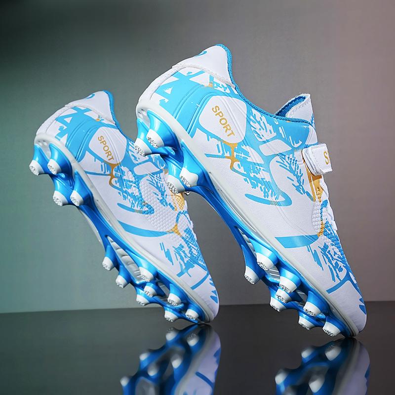 Chindren Fußballschuhe Kinder Fußballschuhe Junge Mädchen Professionelle Fußballschuhe Rutschfeste Chaussure Fußball TF/FG Outdoor Fußballschuhe 32 von Joom DACH