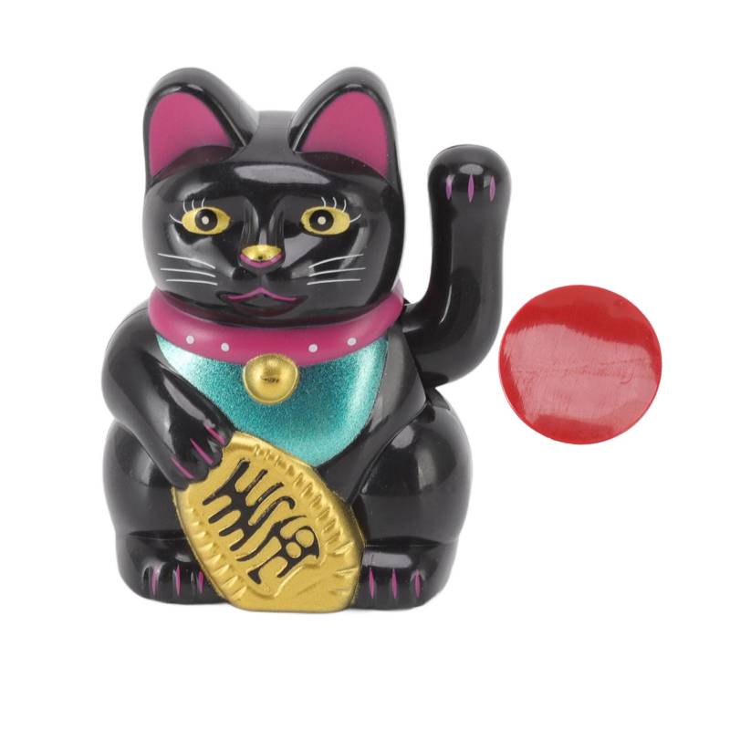 Chinese Lucky Cat Fortune Cat Decoration Waving Arm Solar Light Induction Statue Figurine For Home von Joom DACH