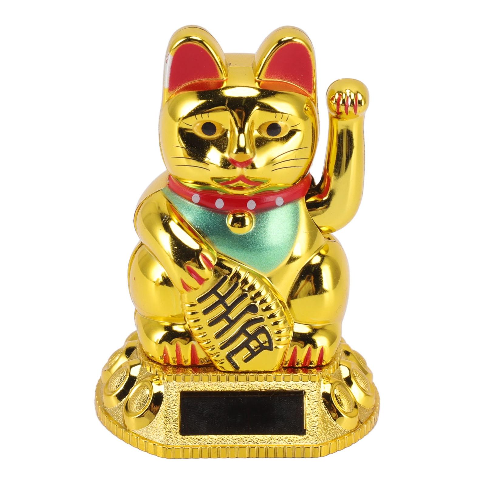 Chinesische Glückliche Katze Dekoration Winken Arm Solar Licht Induktion Statue Figurine Für Home Auto von Joom DACH