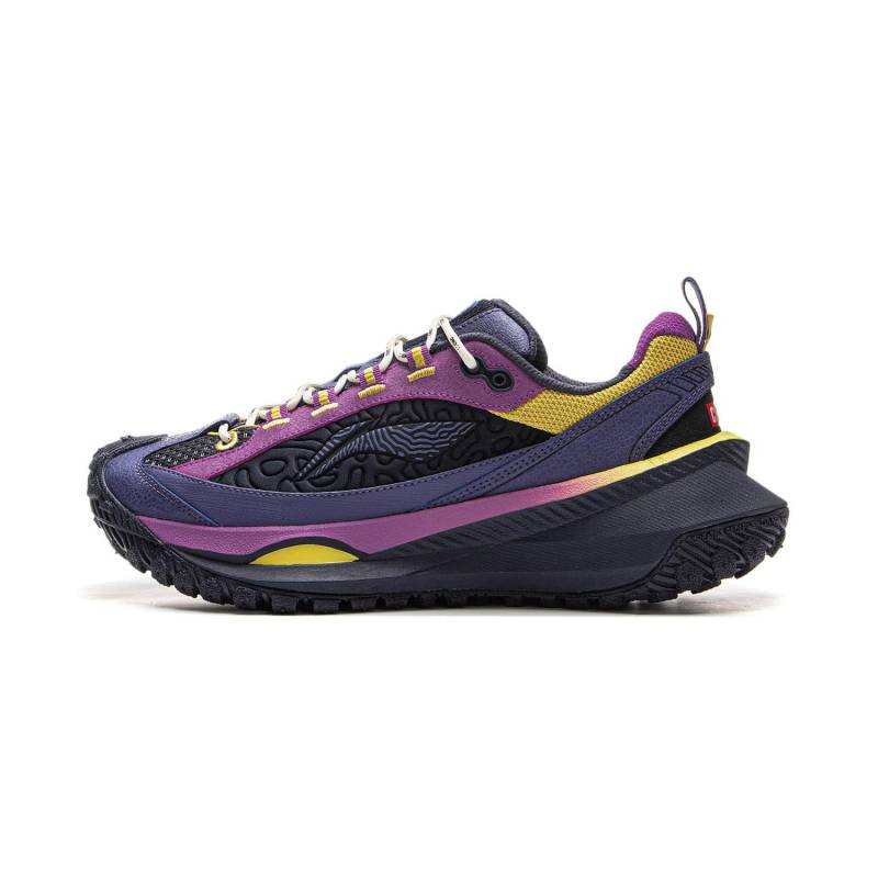 Chums X Li Ning Explorer CRC Collaboration Series Trendige Sportliche Stoßdämpfende Low-Top Laufschuhe Unisex Laufschuhe Dunkelblau Lila AZGV109-1 41 von Joom DACH