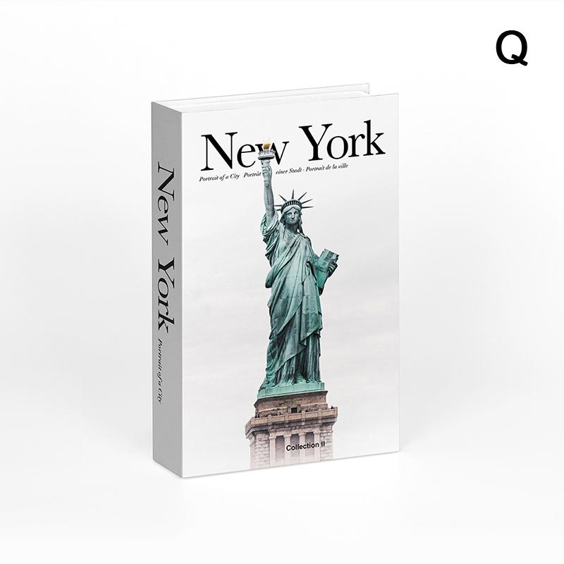 City Deko-Bücher für Dekoration Couchtisch Moderne Heimdekoration Bücher Schlichtheit Ausstellungsbuch Paris London York von Joom DACH