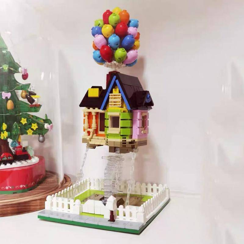 City Expert Architektur Fliegendes Ballonhaus Tensegrity-Skulpturen Modulare Stadtbausteine ​​Mädchenspielzeug für Weihnachten von Joom DACH
