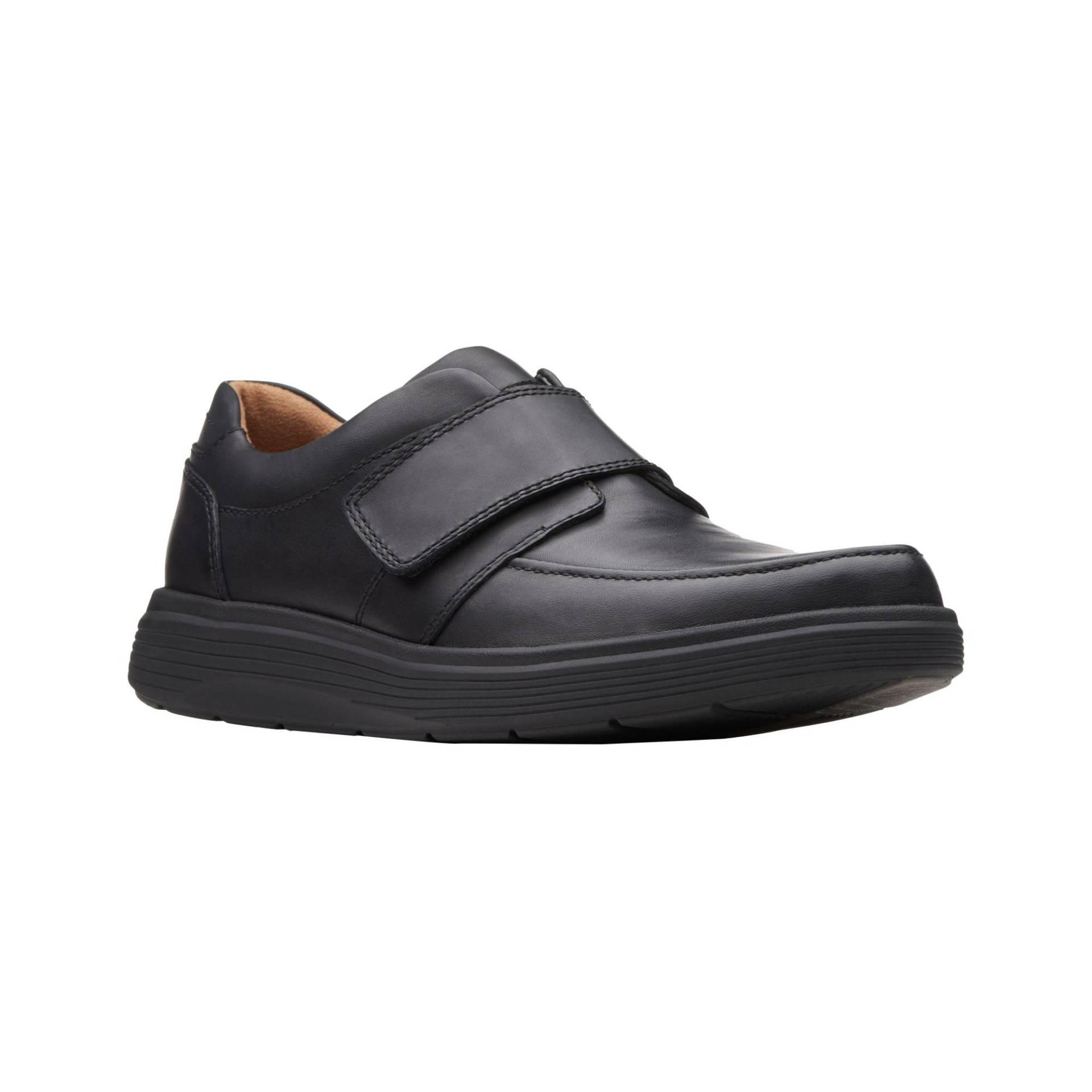 Clarks Herren-Un-Abode-Riemen-Lederschuhe 7 UK schwarz von Joom DACH