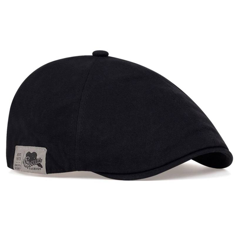 Classics Side Decoration Schirmmütze Herren Damen Outdoor Sonnenschutz Baskenmütze Künstler Zeitungsjungenmütze Trucker Caps schwarz von Joom DACH