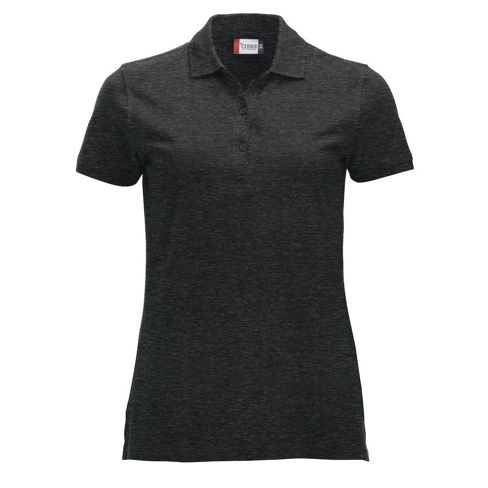 Clique Damen/Damen klassisches Marion Melange Poloshirt XS cool grau von Joom DACH