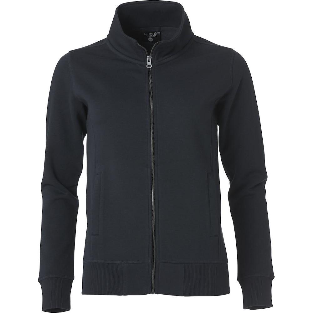 Clique Damen-/Damen-Sweatshirt mit durchgehendem Reißverschluss XS schwarz von Joom DACH